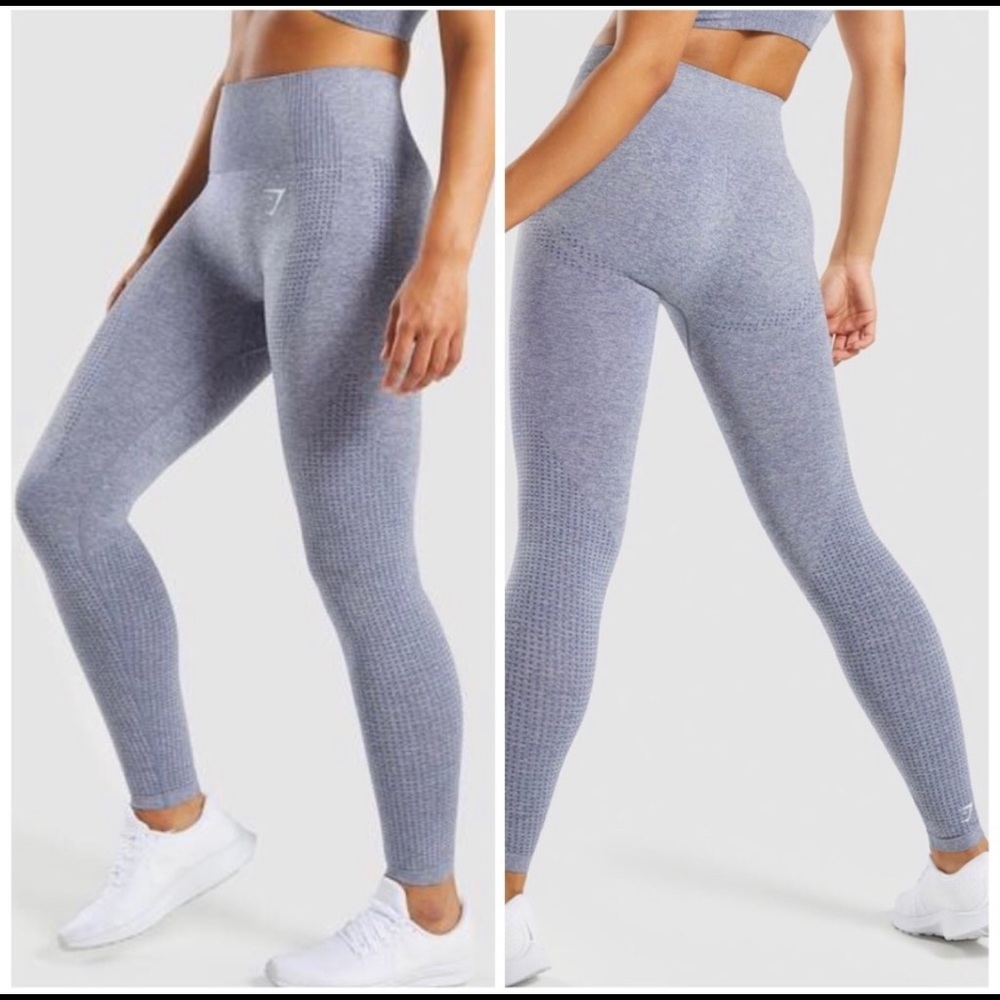 Gymshark Vital Seamless Leggings - Blue Steel Marl